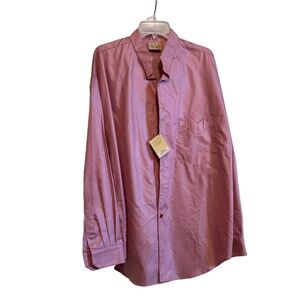 Men's Stubbs Western Wear Long Sleeve Wine Stone Shirt No Buttons SZ XL